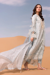 Qalamkar Festive Eid Embroidered Chikankari Unstitched 3Pc Suit